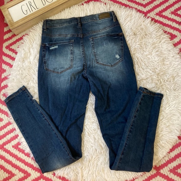 Garage Retro High Waist Jegging Skinny Jeans with Distressed 5 - Picture 10 of 10